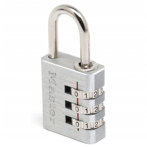 Master Lock Kombinasjonshengelås aluminium sølv 30 mm 7630EURD