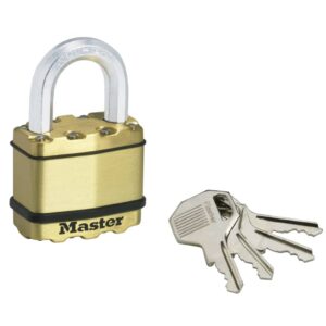 Master Lock Hengelås Excell solid messing 52 mm M5BEURD