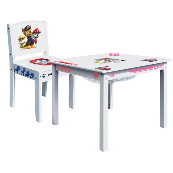 Paw Patrol Møbelsett i 2 deler for barn heltre hvit ROOM268051