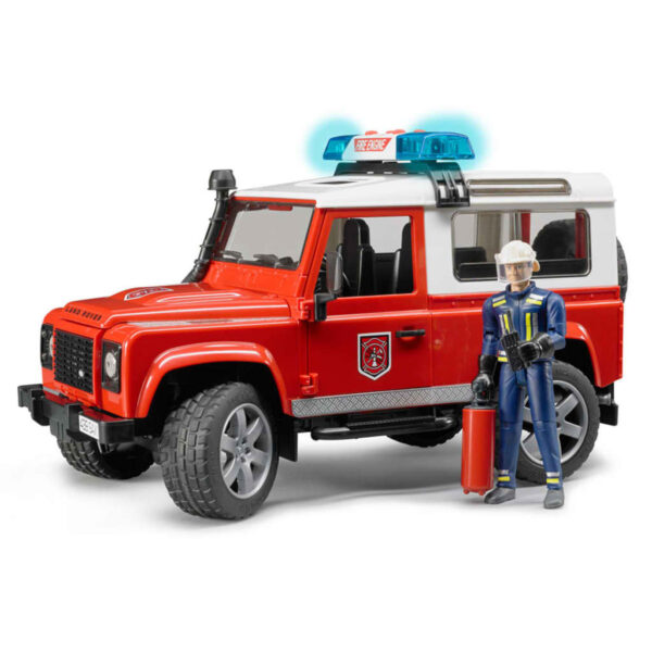 Bruder Brannbil Land Rover Defender 1:16 02596