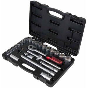 418245 KS Tools CLASSIC 28 Piece Ratchet Spanner and Socket Set 1/2" 917.0728