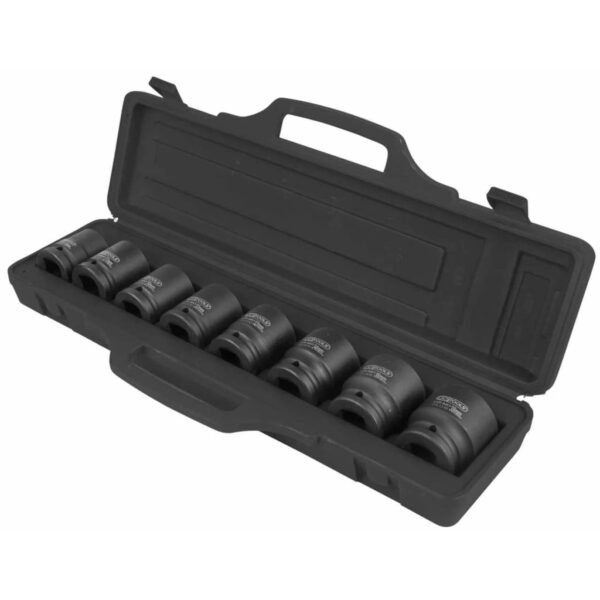 418158 KS Tools Eight Piece Hexagon Impact Socket Set Short 3/4" 515.0210