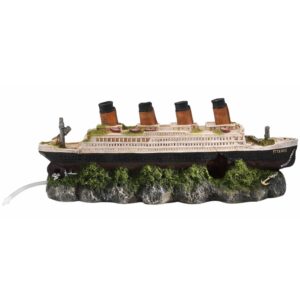 Aqua d&apos;ella Skipsvrak Titanic med luftstein 39x11x17 cm 234/237601