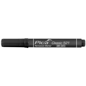 Pica Permanent sprittusj Classic Dry-Safe 2-6 mm meisel svart