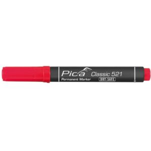 Pica Permanent sprittusj Classic Dry-Safe 2-6 mm meisel rød