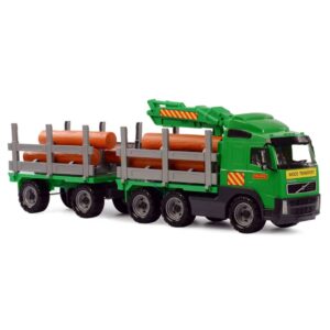 Polesie Volvo Tømmerlastebil med tilhenger 78x19x25 cm 1450652