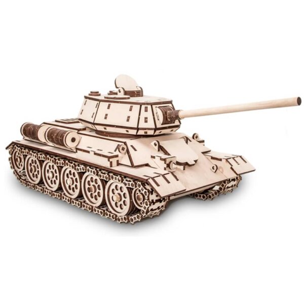 Eco-Wood-Art Modellsett skala tre 600 deler T-34 Tank