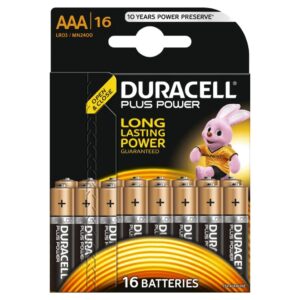 Duracell Alkaliske batterier AAA Plus Power 16 stk