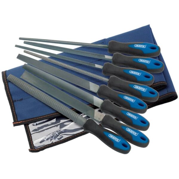 Draper Tools Verkstedsfil- og raspsett i 8 deler 200 mm 44961