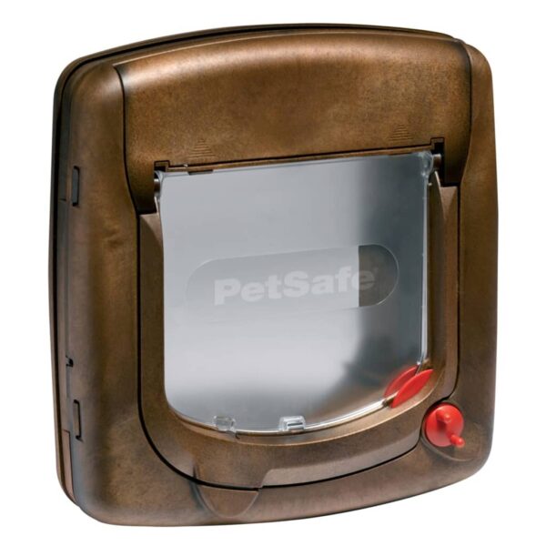 PetSafe Manuell 4-veis kattedør Deluxe 320 brun 5003