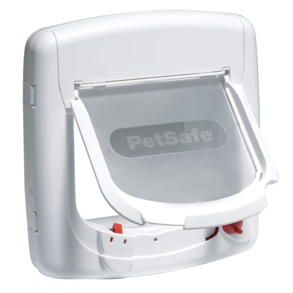 PetSafe Magnetisk 4-veis katteluke Deluxe 400 hvit 5005