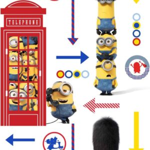 Kids at Home Veggtapet Minions Hello hvit