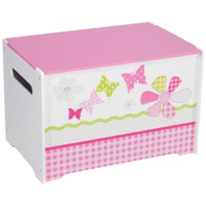 Worlds Apart Lekekasse lappeteppe 60x39x39 cm rosa WORL230004