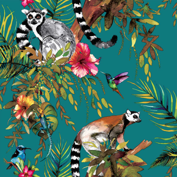 DUTCH WALLCOVERINGS Veggpanel lemur grønn 12402