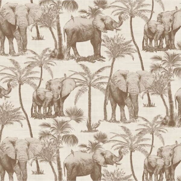 DUTCH WALLCOVERINGS Veggpanel Elephant Grove beige