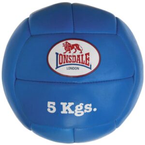 LONSDALE Medisinball 5 kg lær blå