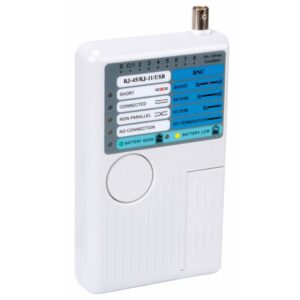 Velleman 5-i-1 USB og nettverkskabeltester hvit VTLAN7