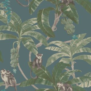 DUTCH WALLCOVERINGS Veggpanel Monkey Puzzle grønn