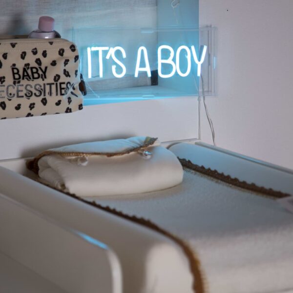 CHILDHOME Neon lysboks It&apos;s A Boy blå