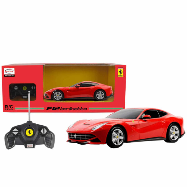 Rastar Radiostyrt bil Ferrari F12 1:18 rød 53500