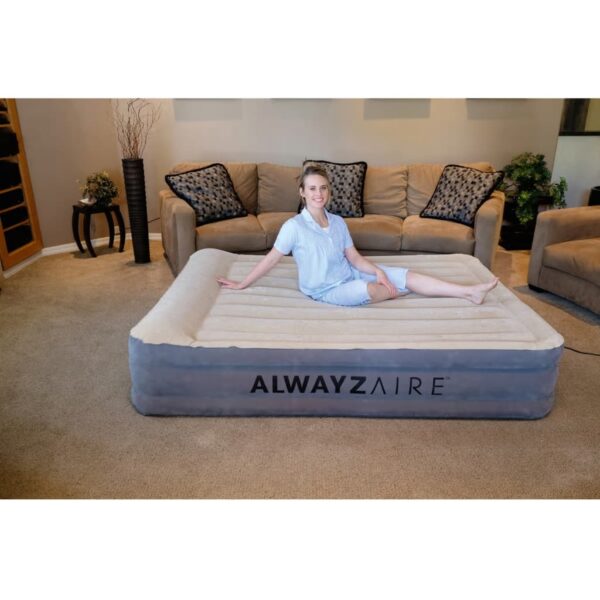 Bestway Luftmadrass AlwayzAire 2-personer 203x152x43 cm krem 67566