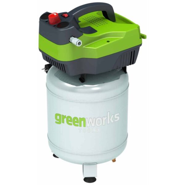 Greenworks Luftkompressor vertikal elektrisk GD24AC 300 W 6 L 4101707