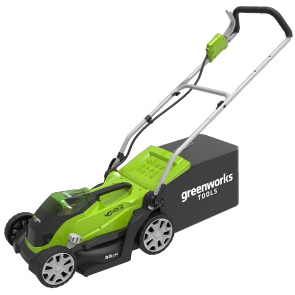 Greenworks Gressklipper med 2x40 V 2 Ah batteri G40LM35 2501907UC