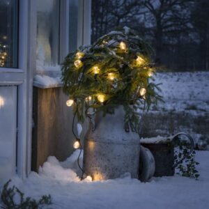 KONSTSMIDE Festlys med 40 klare ovale lamper ekstra varme