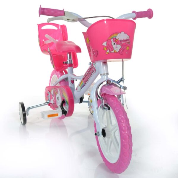 Dino Bikes Barnesykkel Unicorn rosa 12"