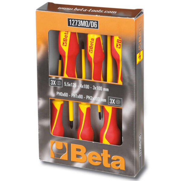 Beta Tools Skrutrekkersett i 6 deler 1273MQ/D6 stål 012730851