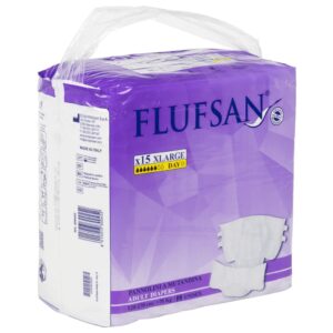 Flufsan Voksenbleier engangs 15 stk str XL