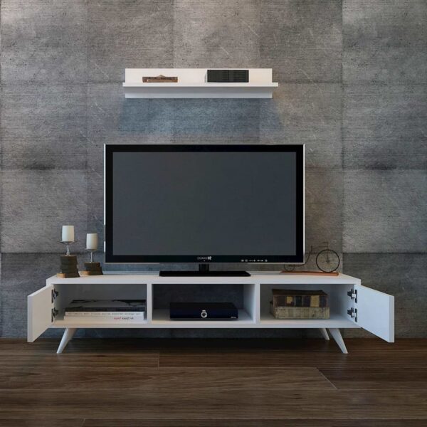 Homemania TV-benk Aspen 130x40x35 cm hvit