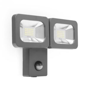 Smartwares Dobbelt sikkerhetsflomlys LED 2x12 W svart FLD2-A14B