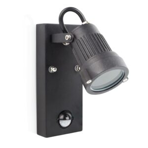 Smartwares Vegglampe med sensor 20 W svart GSW-170-MG