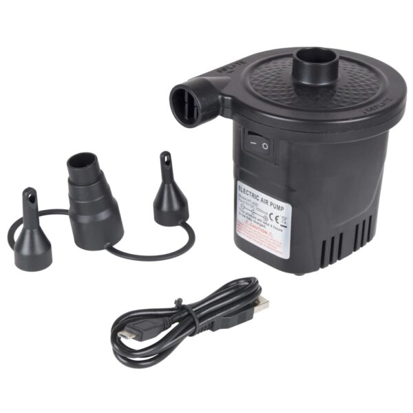 Bo-Camp Elektrisk luftsengepumpe med USB 250 L/min 12/230 V