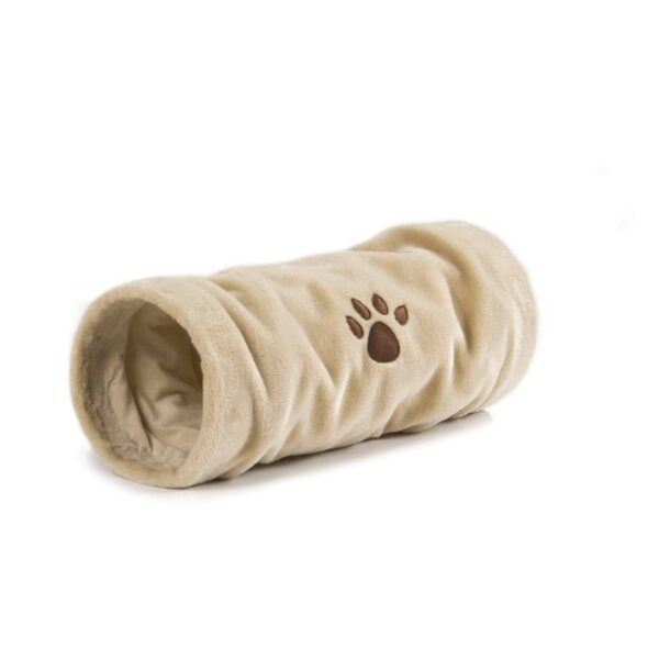 Beeztees Kattetunnel Crispy plysj beige 22x60 cm 704791