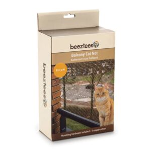 Beeztees Balkongnett for katt gjennomsiktig 8x3 m 41084