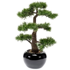 Emerald Kunstig sedertre bonsai grønn 47 cm 420005