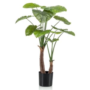 Emerald Kunstig Alocasia-tre 110 cm i potte