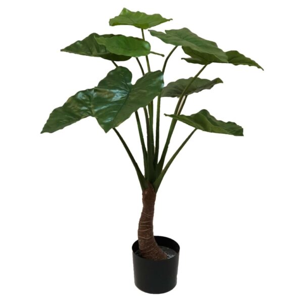 Emerald Kunstig Alocasia-tre 90 cm i potte