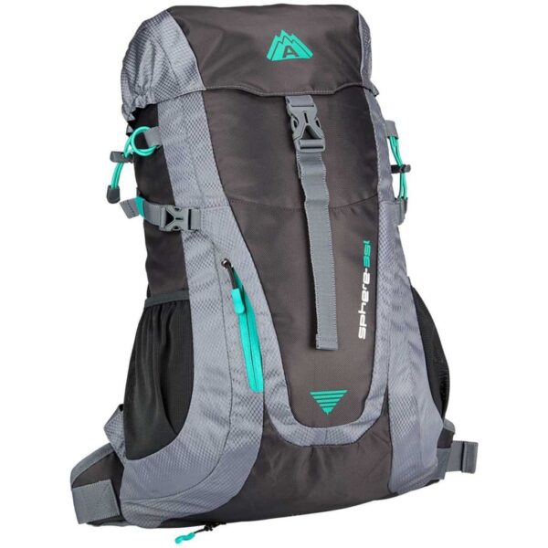 Abbey Ryggsekk Aero-Fit Sphere 35 L antrasitt og grønn 21QC-AGG-Uni