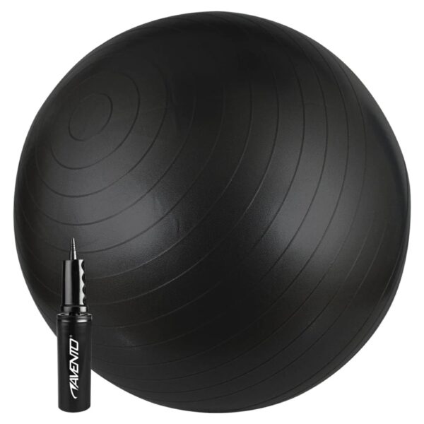 Avento Treningsball med pumpe 65 cm svart