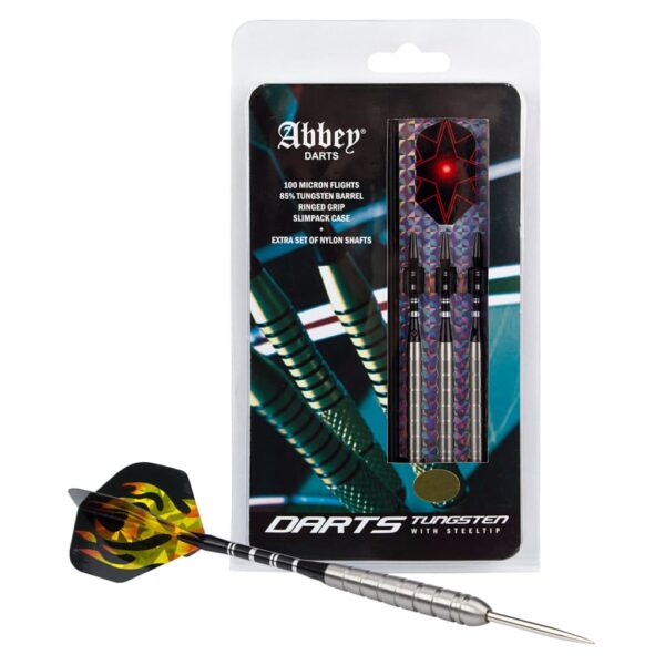 Abbey Darts Dartsett 3 stk 85 % wolfram 24 g sølv