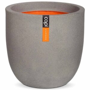 Capi Eggformet plantepotte Urban Smooth 35x34 cm grå KGR932