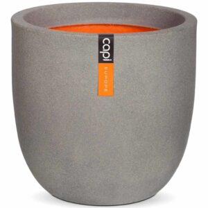 Capi Eggformet plantepotte Urban Smooth 43x41 cm grå PKGR933