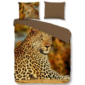 Good Morning Dynetrekk 5704-P Leopard 200x200/220 cm flerfarget