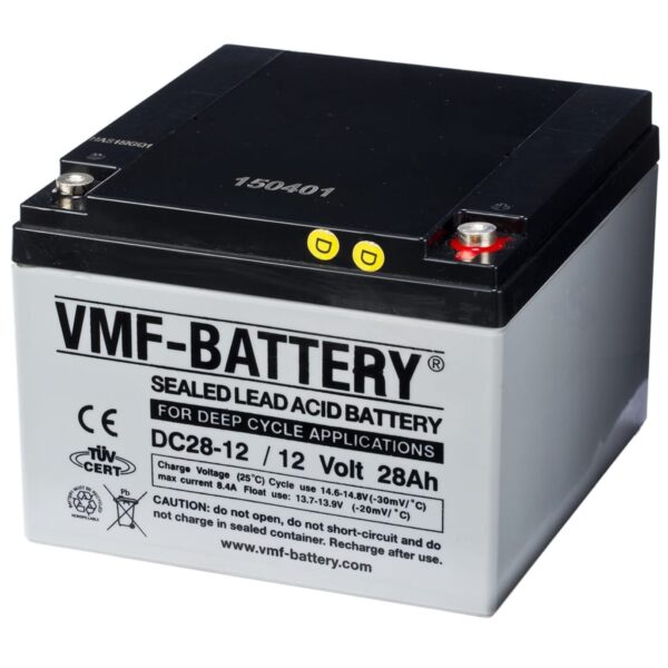 VMF AGM Dypsyklusbatteri 12 V 28 Ah DC28-12