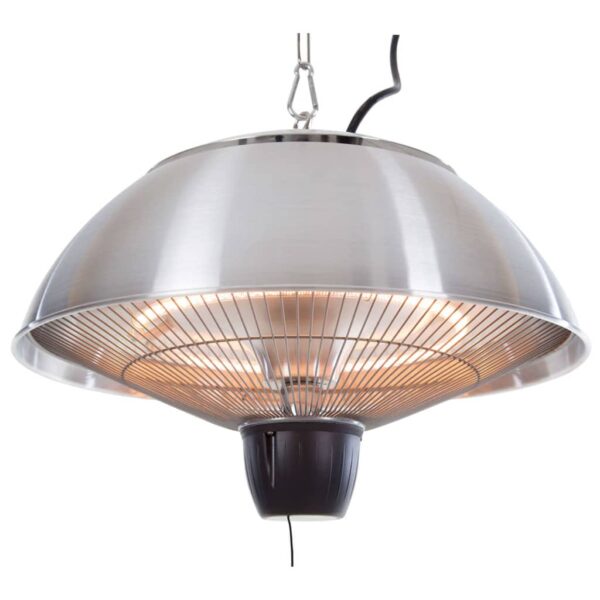 Sunred Hengende varmeapparat Gemma 1500 W halogen sølv CE11