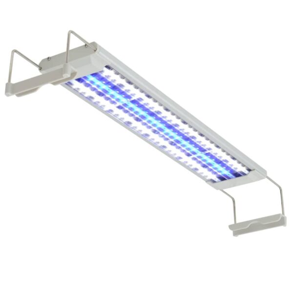 vidaXL Akvarielampe LED 50-60 cm aluminium IP67