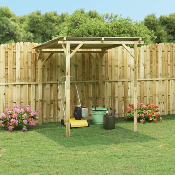 vidaXL Hagepergola impregnert furu 180x180x189 cm